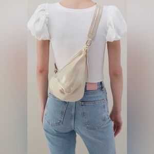 Elegant Cream and metallic Women's Bag